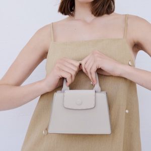 SOLD OUT EVERYWHERE BRAND NEW ZARA BEIGE NUDE ECRU MINI TOTE BAG SUPER CUTE
